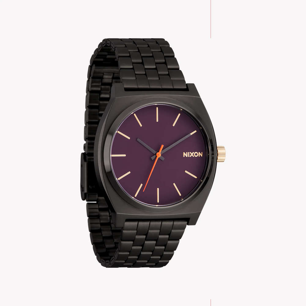 Nixon Men's Black Stainless Steel, Purple Dial | A045-5270 by i-watch