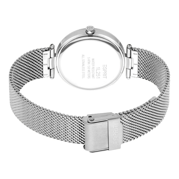 Esprit Women's Watch With Silver Stainless Steel Case And Silver Stainless Steel Band by i-watch