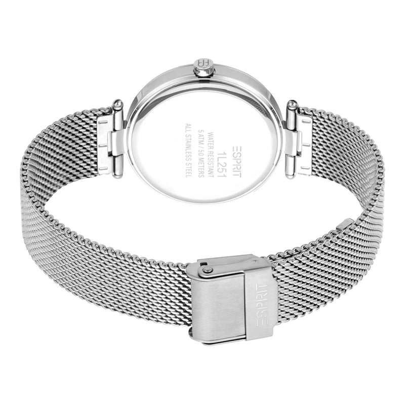 Esprit Women's Watch With Silver Stainless Steel Case And Silver Stainless Steel Band by i-watch