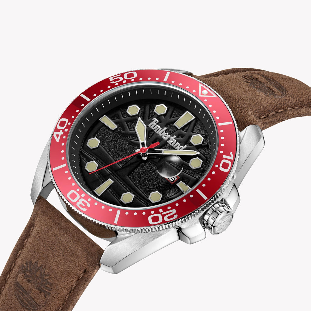 TIMBERLAND TDWGB2230602 - RUGGED ELEGANCE UNISEX TIMEPIECE WITH MULTICOLOR DIAL AND LEATHER BAND-i-Watch-3