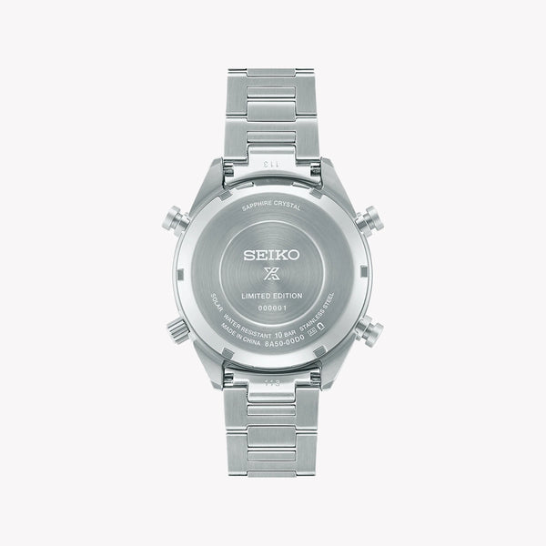 Seiko Prospex Men's Silver Stainless Steel Watch, White Dial | Sfj009p1 by i-watch