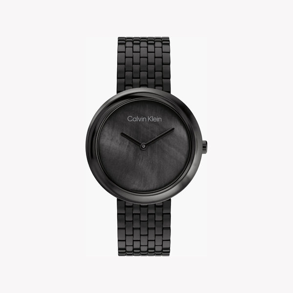 Calvin Klein Men's Black Stainless Steel Watch, Black Dial | 25200323 by i-watch