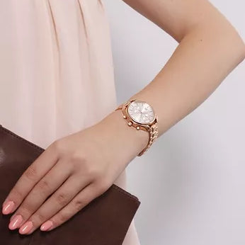 FOSSIL CH2977 ELEGANT TIMEPIECE - ROSE GOLD STAINLESS STEEL MEN'S WATCH-i-Watch-3