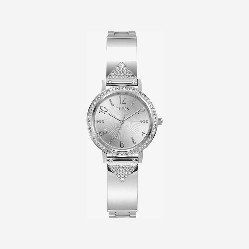 Guess Women's Silver Stainless Steel Watch, Silver Dial | Gw0474l1 by i-watch