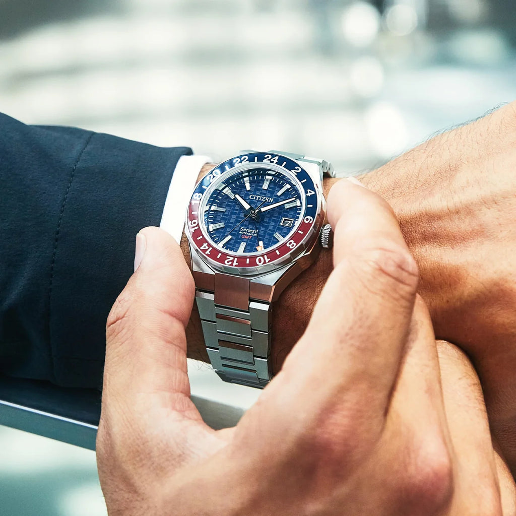 CITIZEN NB6030-59L DYNAMIC PRECISION - MEN'S AUTOMATIC WATCH WITH BLUE DIAL & STAINLESS STEEL BAND-i-Watch-4