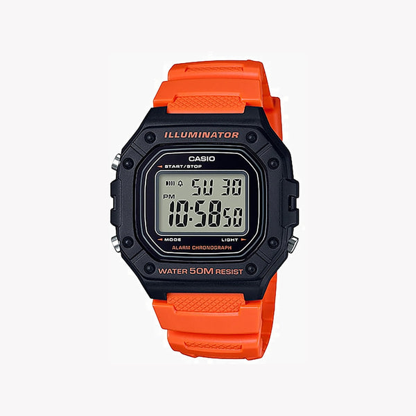 Casio Men's Black Resin Watch, Digital Display | W-218h-4b2vdf by i-watch