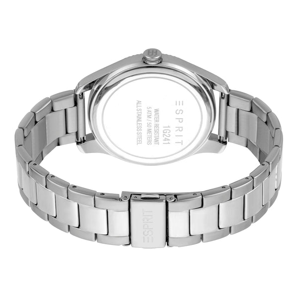 Esprit Men's Silver Stainless Steel Timepiece - Elegant Blue Dial Charm by i-watch