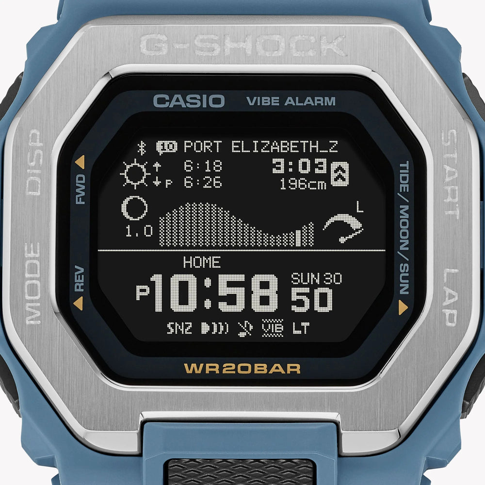 Casio Men's Blue Resin Watch, Digital | Gbx-100-2aer by i-watch