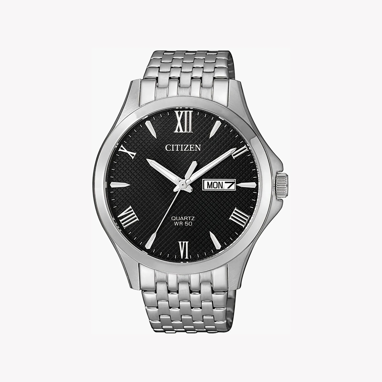 Citizen Men's Silver Watch, Black Dial | Bf2020-51e by i-watch