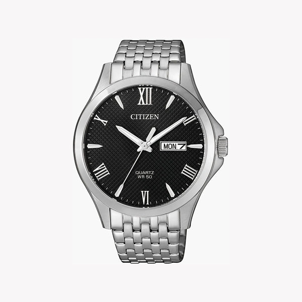 Citizen Men's Silver Watch, Black Dial | Bf2020-51e by i-watch