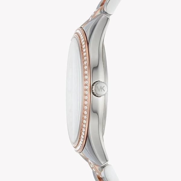 Michael Kors Women's Silver-Rose Gold Watch, White Dial | Mk3979 by i-watch