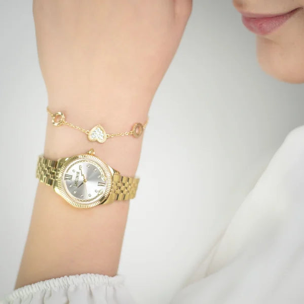 Just Cavalli Women's Gold Alloy Steel Watch, Silver Dial | Jc1l315m0055 by i-watch