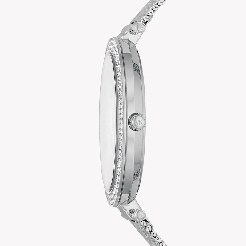Michael Kors Women's Silver Stainless Steel, Pink Dial | Mk4518 by i-watch