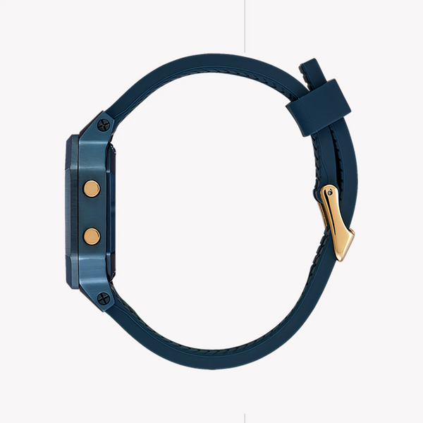 Nixon Unisex Blue Rubber Watch, Plastic Case | A1211-1859 by i-watch