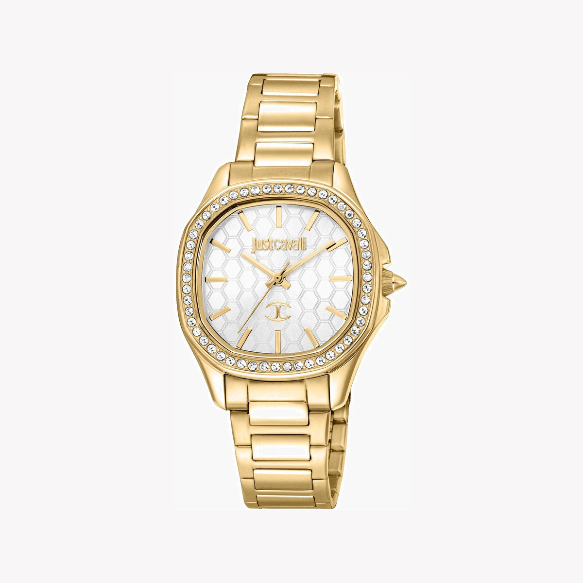 JUST CAVALLI Women's Watch with Gold Stainless Steel Case and Gold Stainless Steel Band