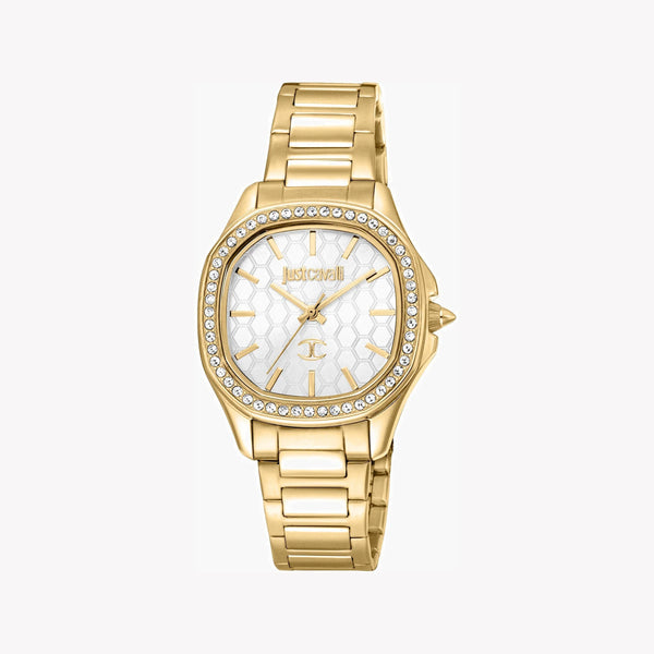 Just Cavalli Women's Gold Stainless Steel Watch, Silver Dial | Jc1l263m0055 by i-watch