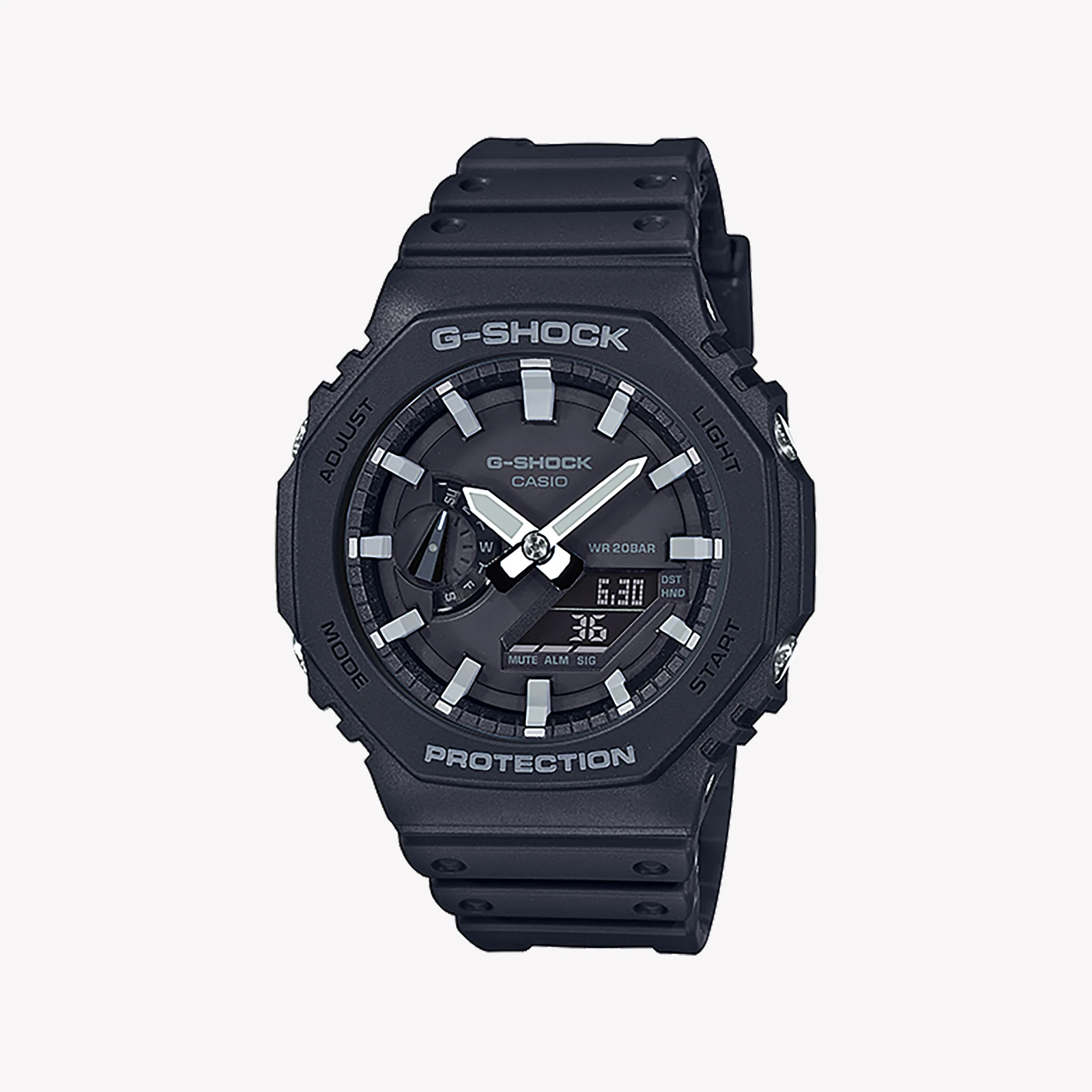 G-Shock Men's Black Resin Watch, Digital Dial | Ga-2100-1adr by i-watch