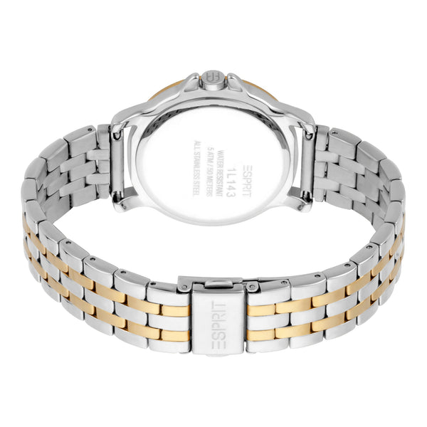 Esprit Women's Watch With Silver & Gold Stainless Steel Case And Silver & Gold Stainless Steel Band by i-watch