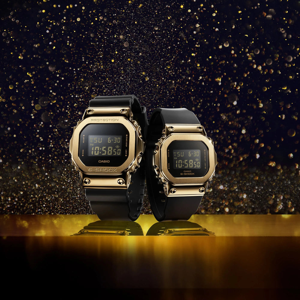 Casio G-Shock Men's Gold & Black Watch, Resin & Steel | Gm-5600g-9er by i-watch