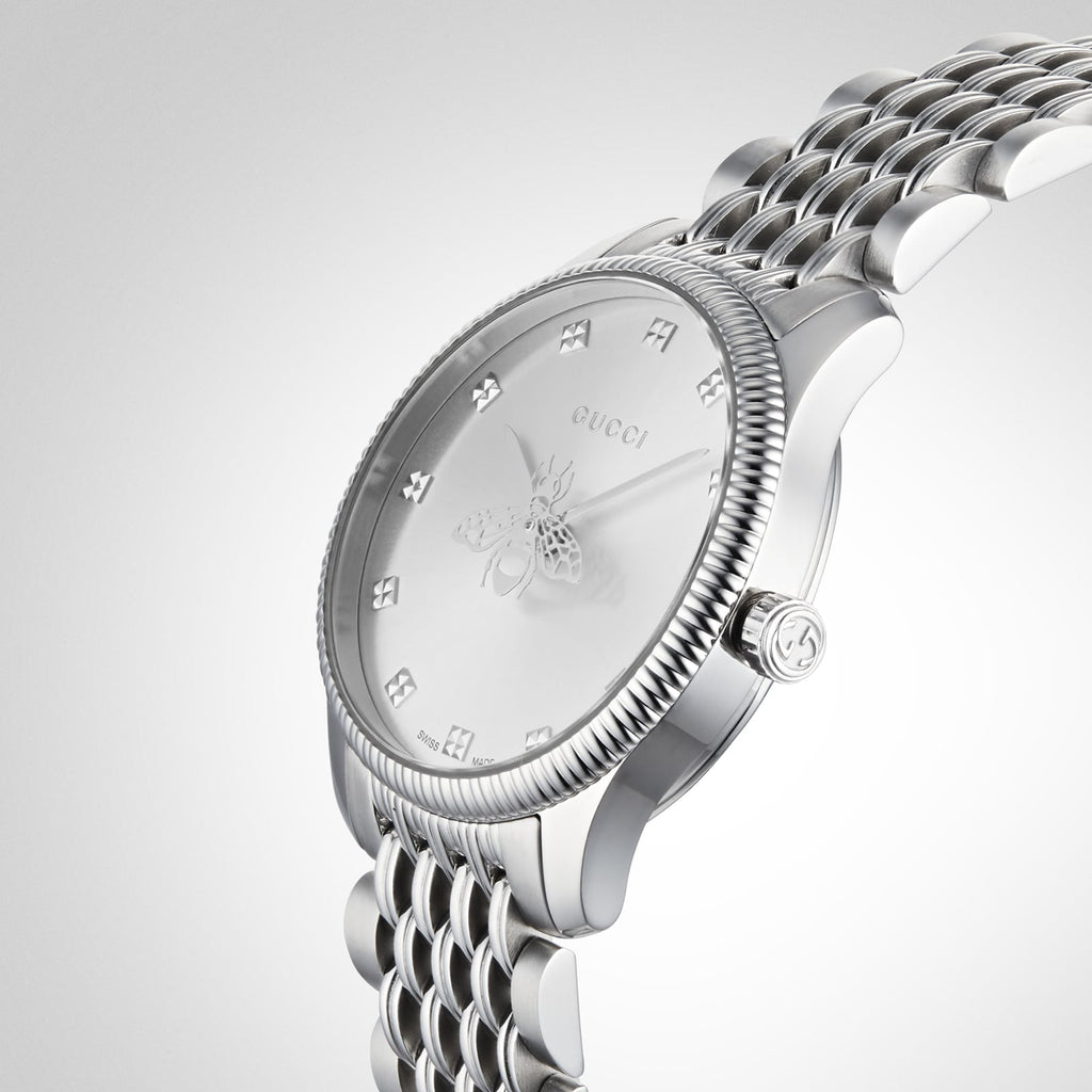 GUCCI YA1265019 SILVER ELEGANCE - LUXURY STAINLESS STEEL WOMEN'S WATCH-i-Watch-4