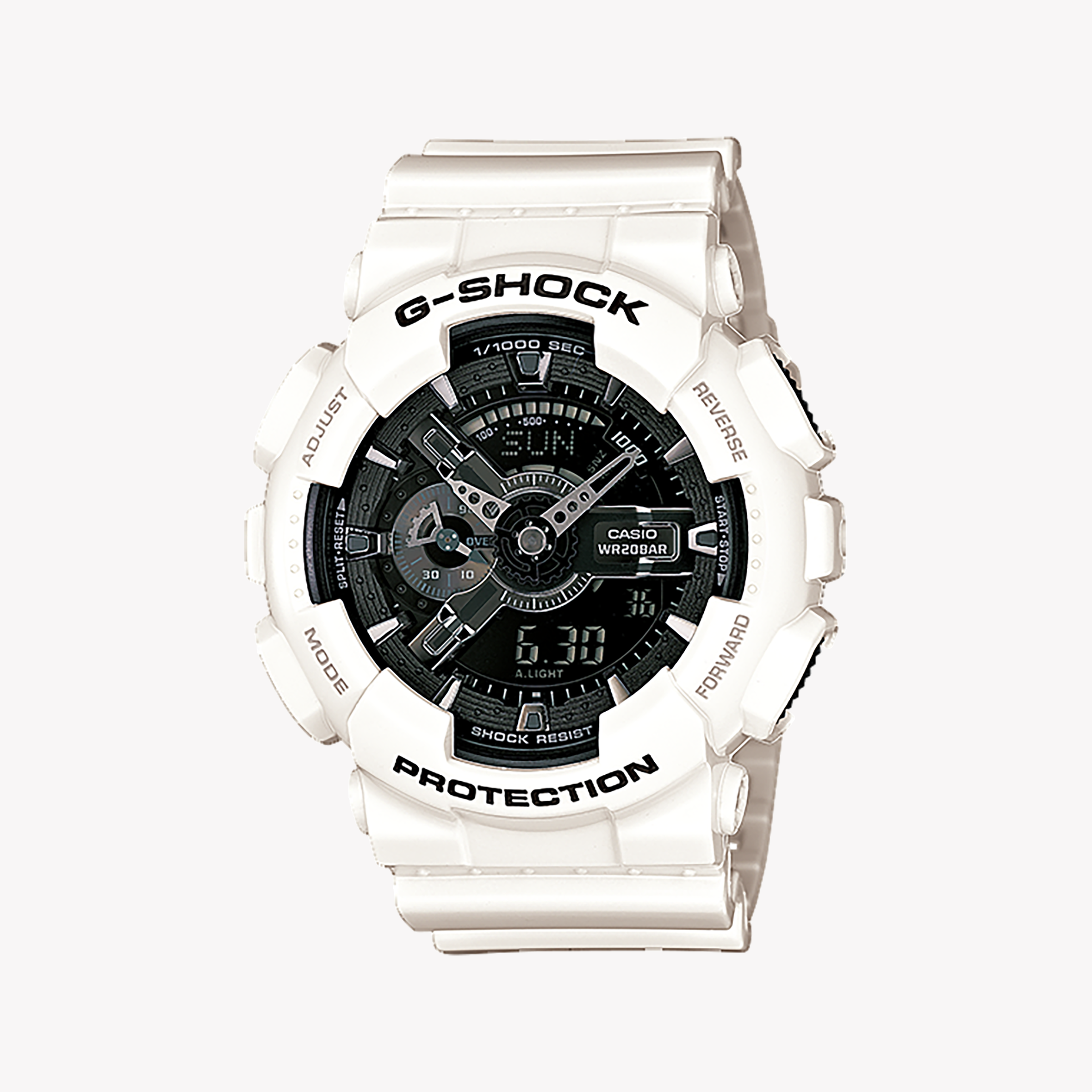 CASIO G-SHOCK GA-110GW-7ADR - WHITE WARRIOR MEN'S WATCH WITH MODERN STYLE & DURABILITY