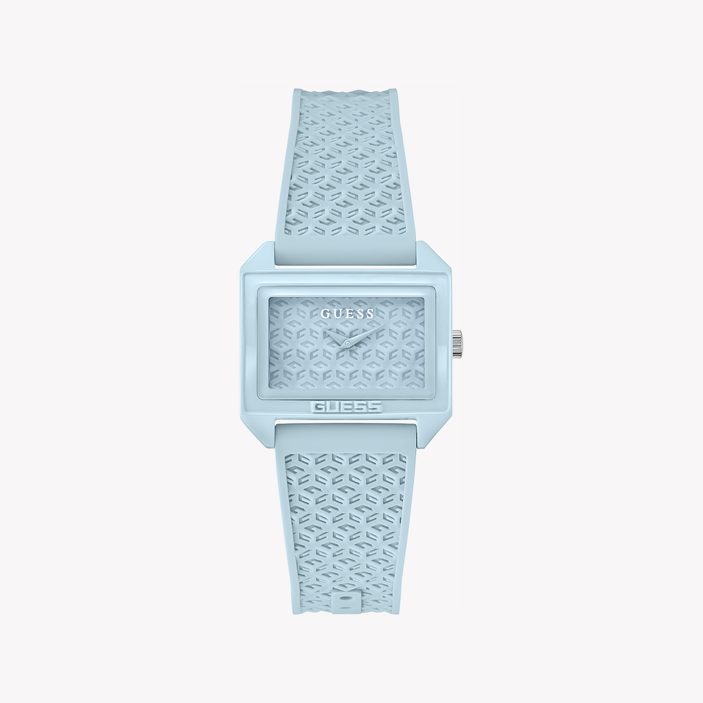 GUESS GW0677L3 TURQUOISE SPLASH - VIBRANT WOMEN'S WATCH WITH BIOMATERIAL BAND
