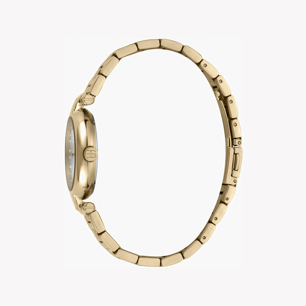 Esprit Women's Gold Stainless Steel Watch, Silver Dial | Es1l160m0055 by i-watch