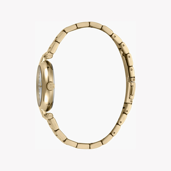 Esprit Women's Gold Stainless Steel Watch, Silver Dial | Es1l160m0055