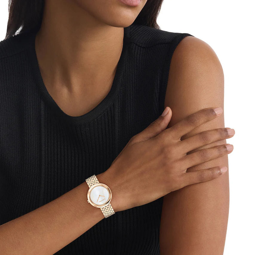 Ck Calvin Klein Women's Gold Stainless Steel Watch, White Dial | 25200322 by i-watch