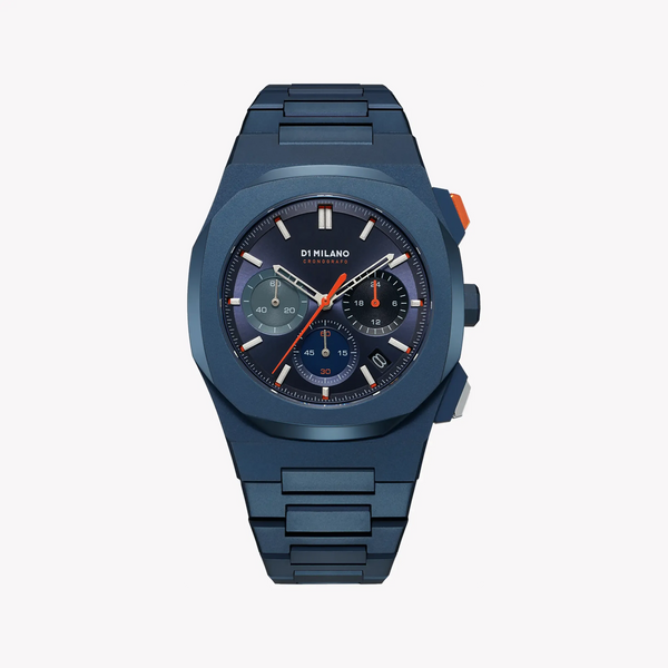 D1 MILANO Men's Blue Stainless Steel Watch, Blue Dial | D1-CHBJ12 by i-watch