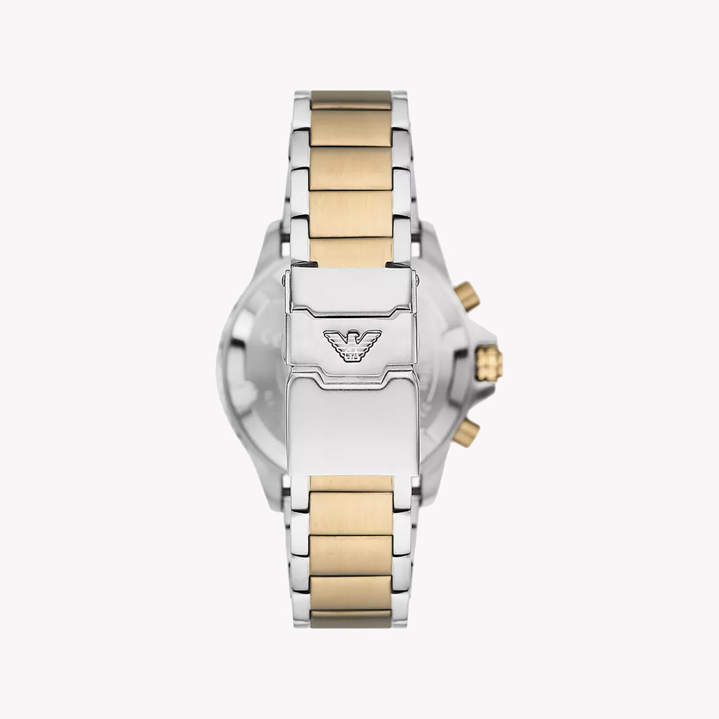 EMPORIO ARMANI AR11606 MEN'S TIMEPIECE - ELEGANT STAINLESS STEEL WITH BEIGE DIAL-i-Watch-3