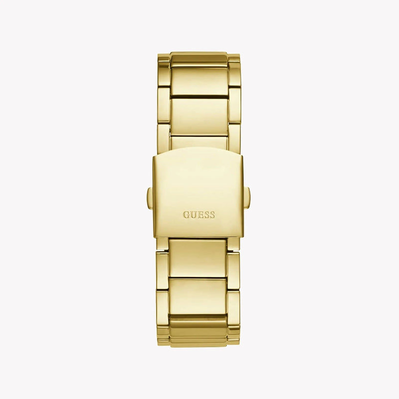 Guess Men's Black Stainless Steel Watch, Gold Band | W1305g2 by i-watch