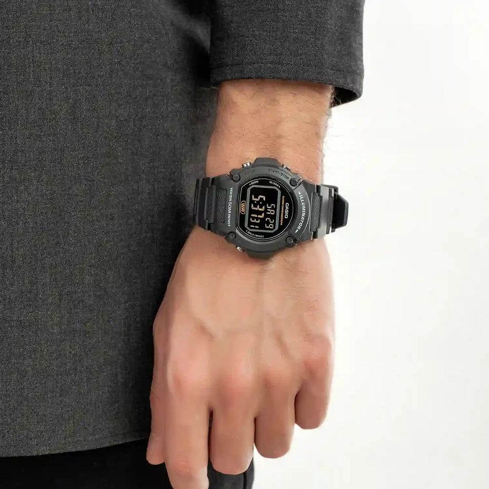 Casio G-Shock Men's Black Resin Watch, Digital Display | W-219h-8bvdf by i-watch