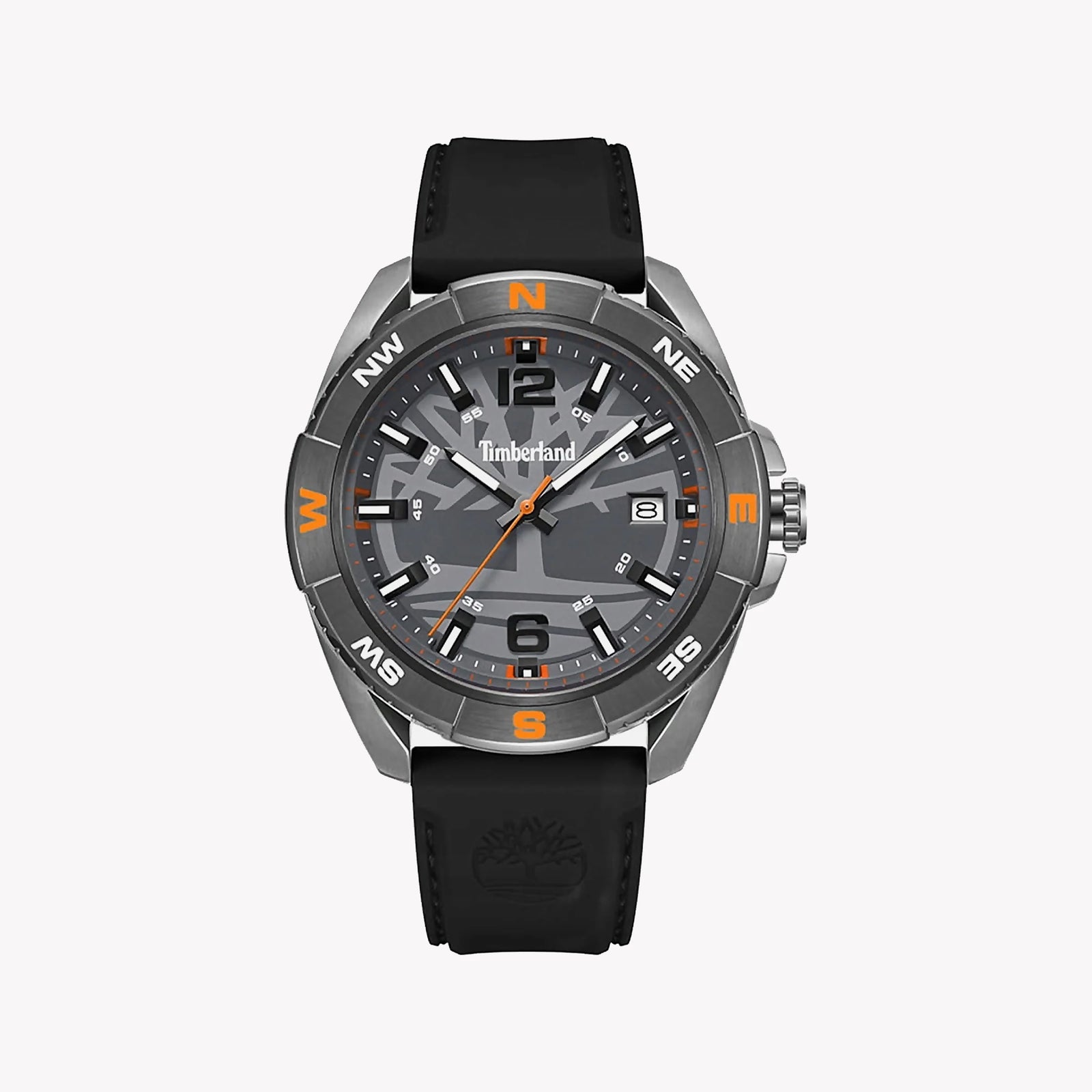 Timberland Men's Gray Stainless Steel, Black Leather | Tdwgn2202104 by i-watch