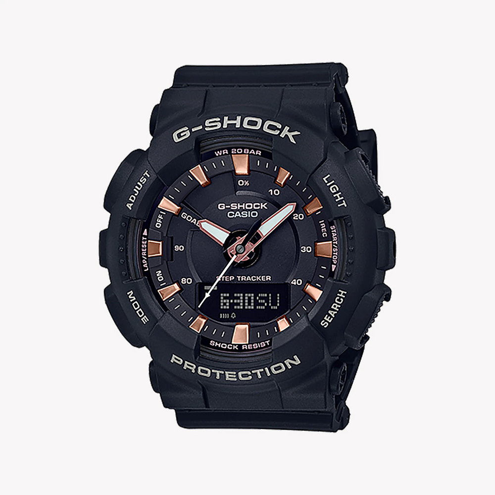 Casio G-Shock Gma-S130pa-1adr Sporty Elegance - Chic Black Resin Women's Watch by i-watch