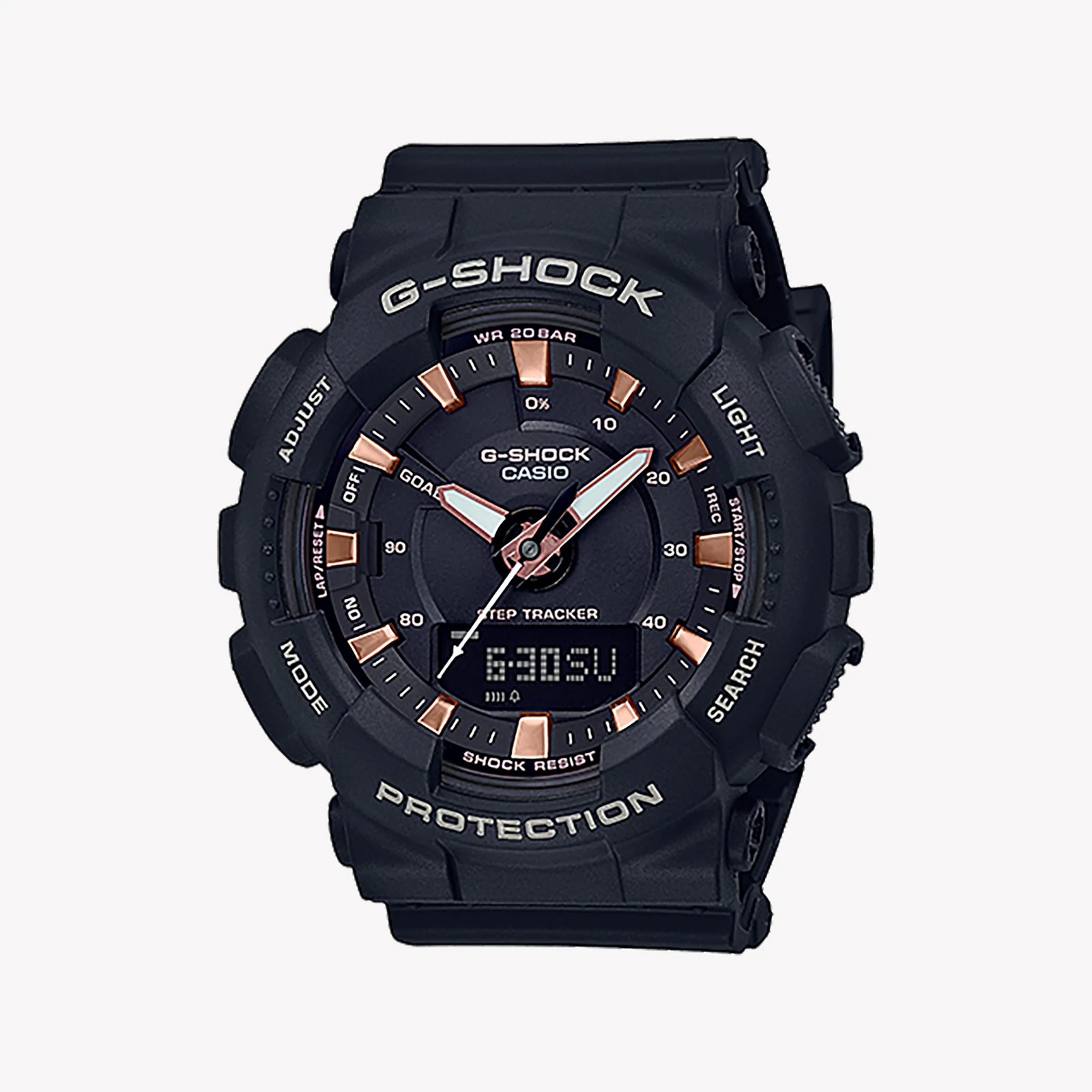 Casio G-Shock Gma-S130pa-1adr Sporty Elegance - Chic Black Resin Women's Watch by i-watch