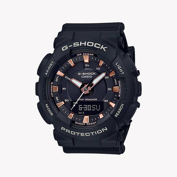 Casio G-Shock Gma-S130pa-1adr Sporty Elegance - Chic Black Resin Women's Watch by i-watch