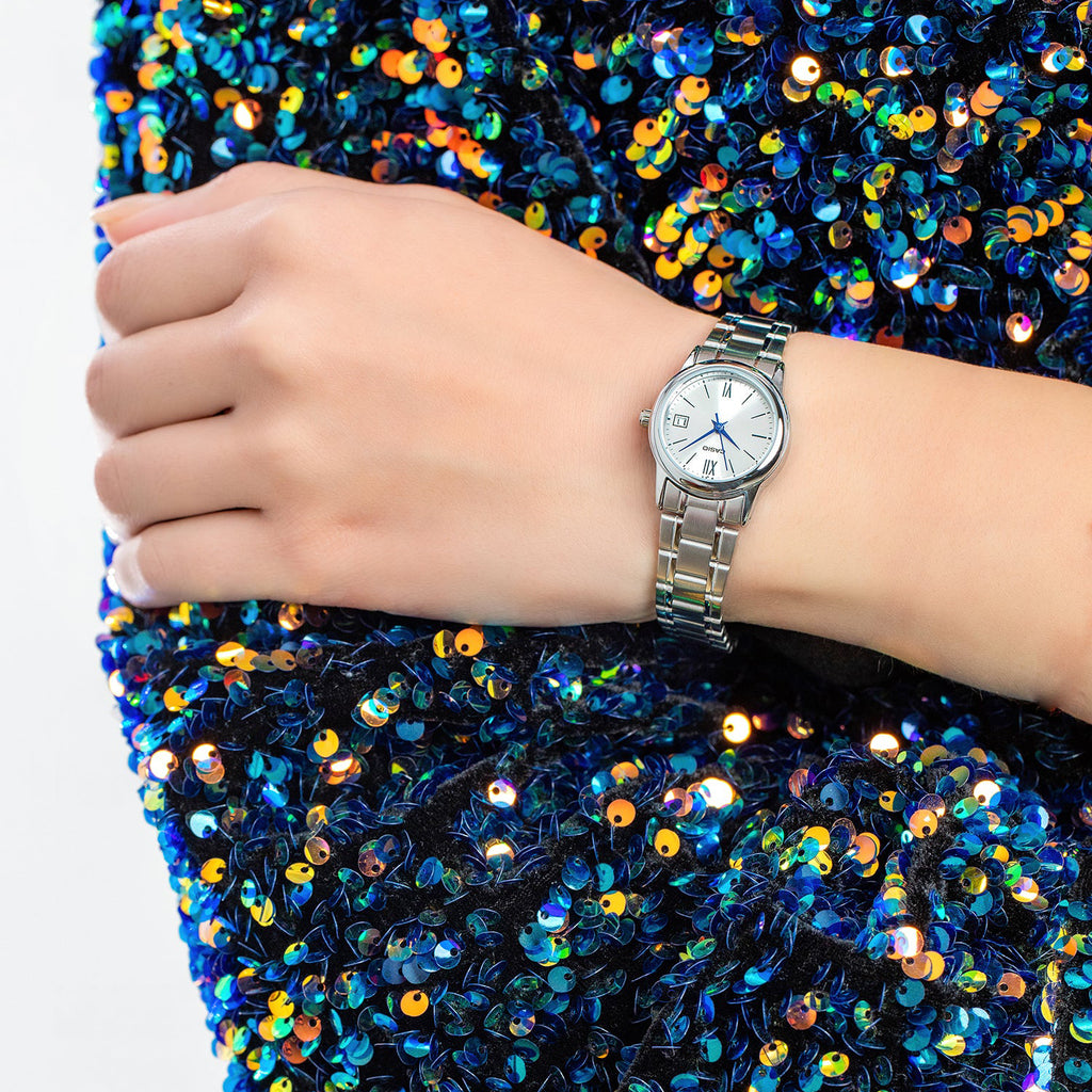 CASIO LTP-V002D-7B3UDF ELEGANT ADVENTURER - STYLISH SILVER WOMEN'S WATCH WITH DATE DISPLAY-i-Watch-2