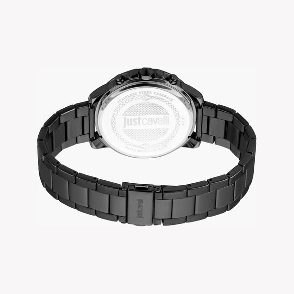 Just Cavalli Men's Black Stainless Steel Watch, Blue Dial | Jc1g178m0075 by i-watch