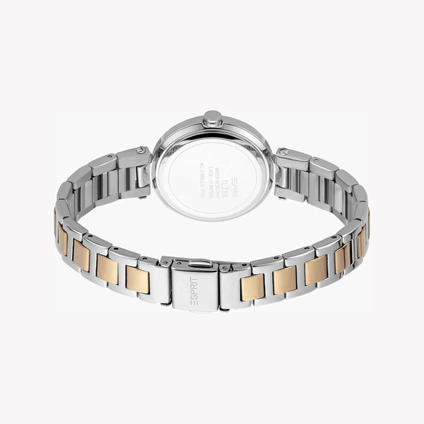 Esprit Women's Silver & Rose Gold Watch, White Dial | Es1l103m0035 by i-watch
