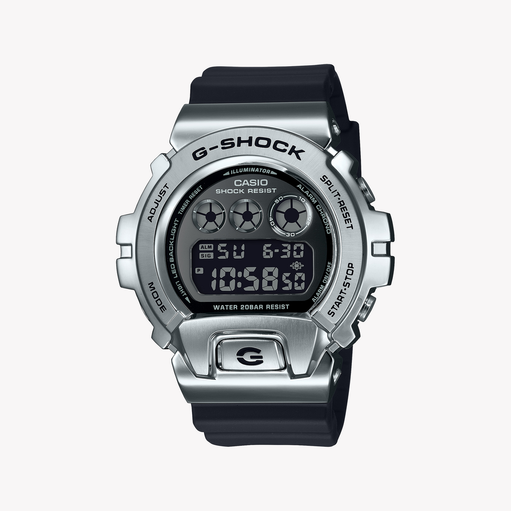 CASIO G-SHOCK GM-6900U-1DR - SPORTY ELEGANCE MEN'S WATCH WITH BLACK RESIN BAND & STAINLESS STEEL CASE