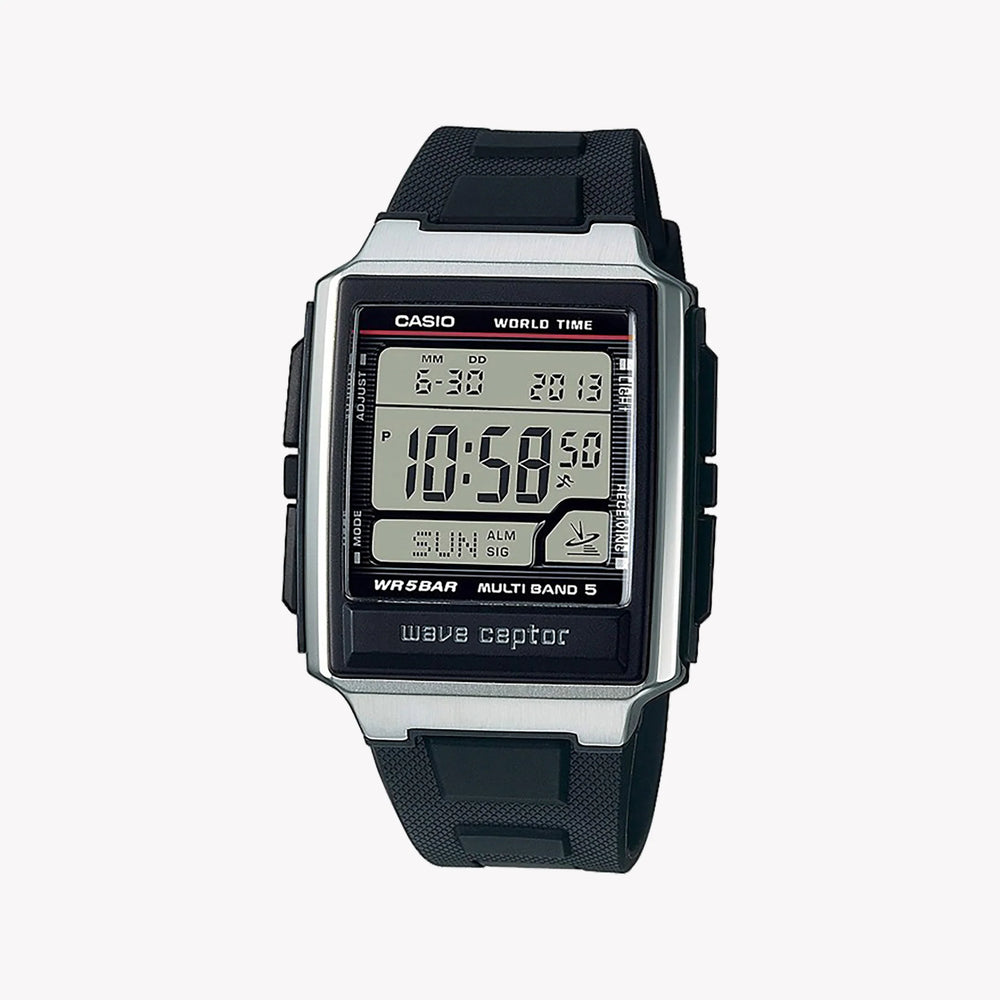 Casio Men's Silver & Black Watch, Stainless Steel/Resin | Wv-59r-1aef by i-watch