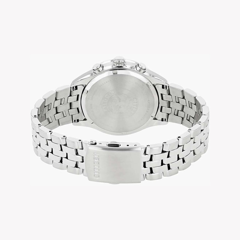 Citizen At2141-52l Silver Dual-Dial Eco-Drive Chronograph - Modern Mens Timepiece by i-watch