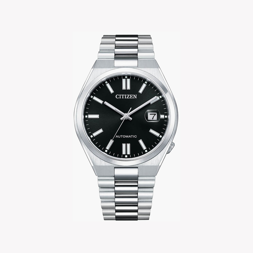 CITIZEN NJ0150-81E - ELEGANT AUTOMATIC MEN'S WATCH WITH BLACK DIAL & STAINLESS STEEL BAND