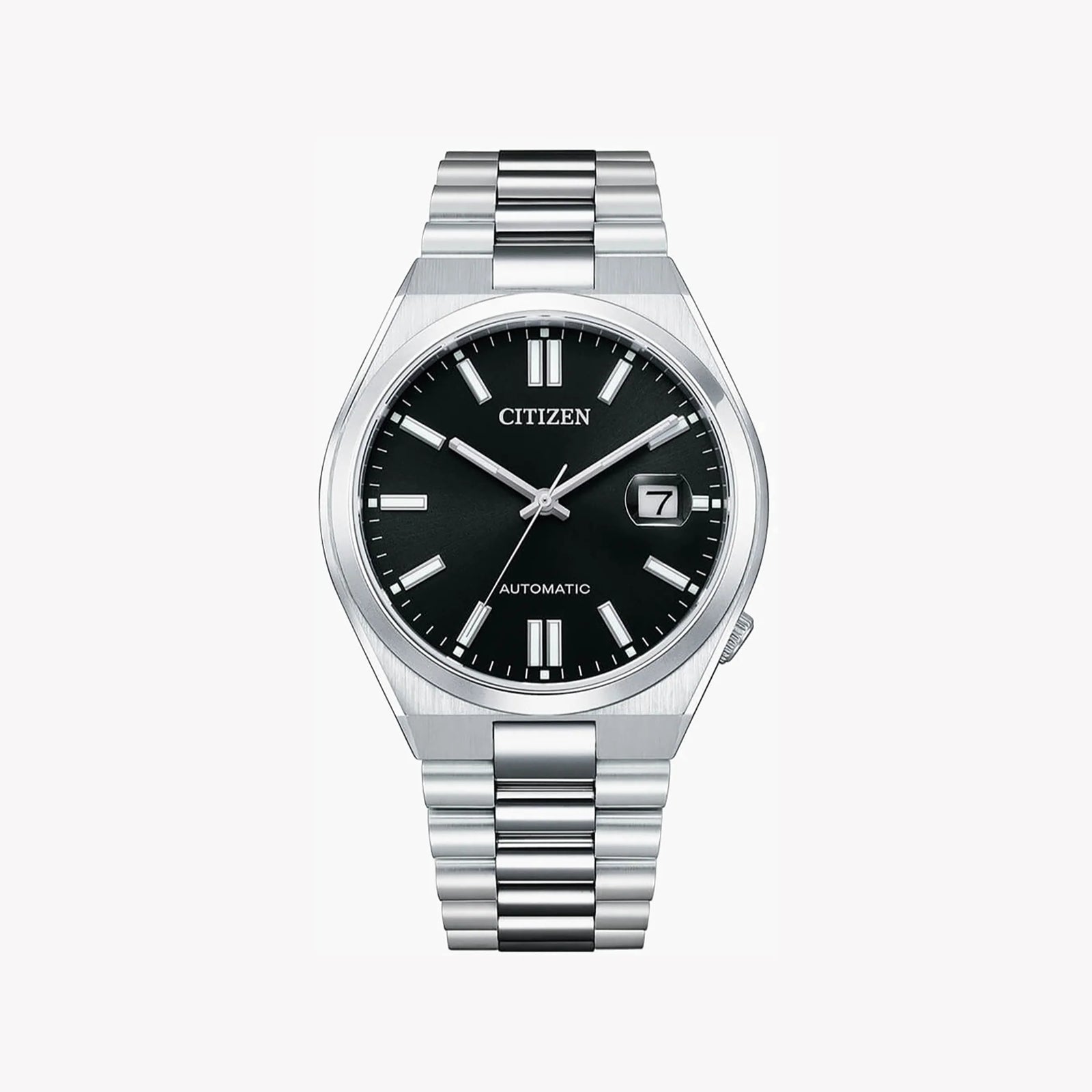 Citizen Men's Silver Stainless Steel Watch, Black Dial | Nj0150-81e by i-watch
