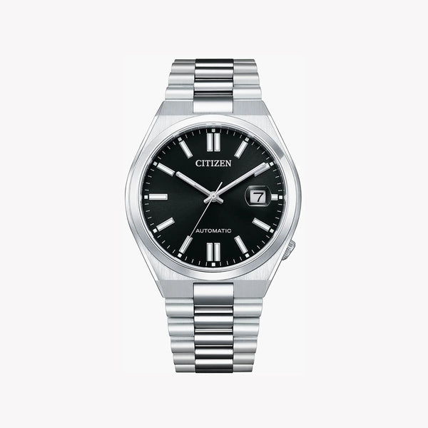 Citizen Men's Silver Stainless Steel Watch, Black Dial | Nj0150-81e by i-watch