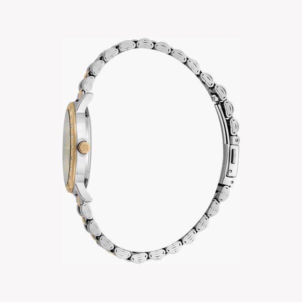 Esprit Women's Silver & Gold Stainless Steel Watch, Silver Dial | Es1l194m0045 by i-watch