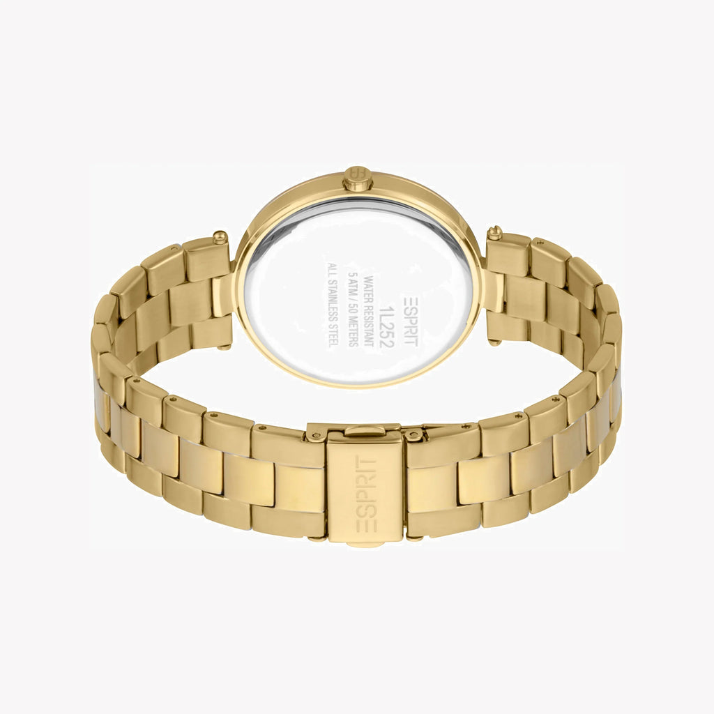 ESPRIT Women's Watch with Gold Stainless Steel Case and Gold Stainless Steel Band-i-Watch-4