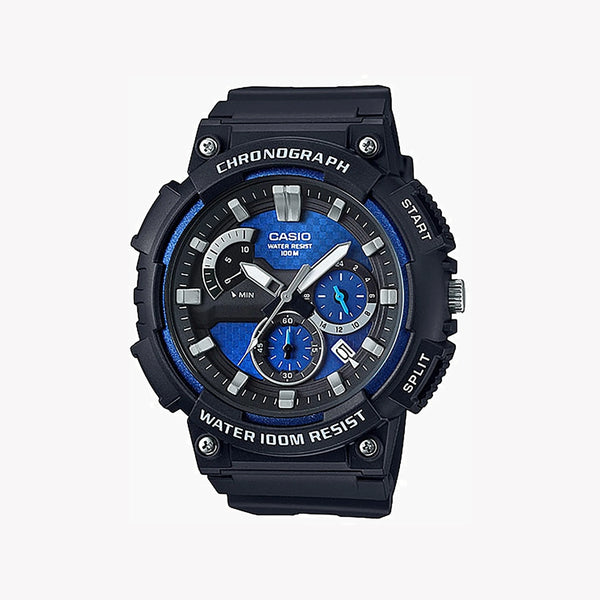 Casio Mcw-200h-2avdf Adventurer - Sporty Men's Watch With Black Resin Band & Striking Blue Dial by i-watch