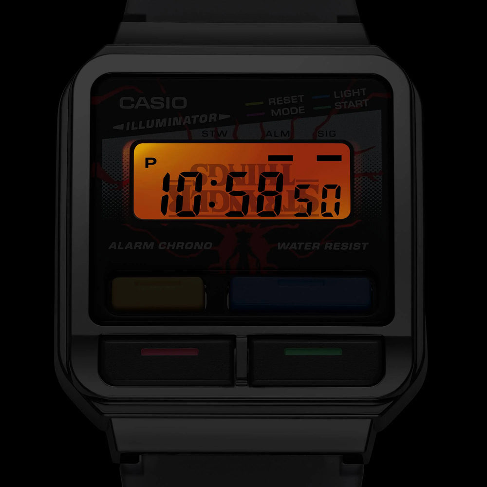 Casio Men's Silver Resin Watch, Black Band | A120west-1a by i-watch